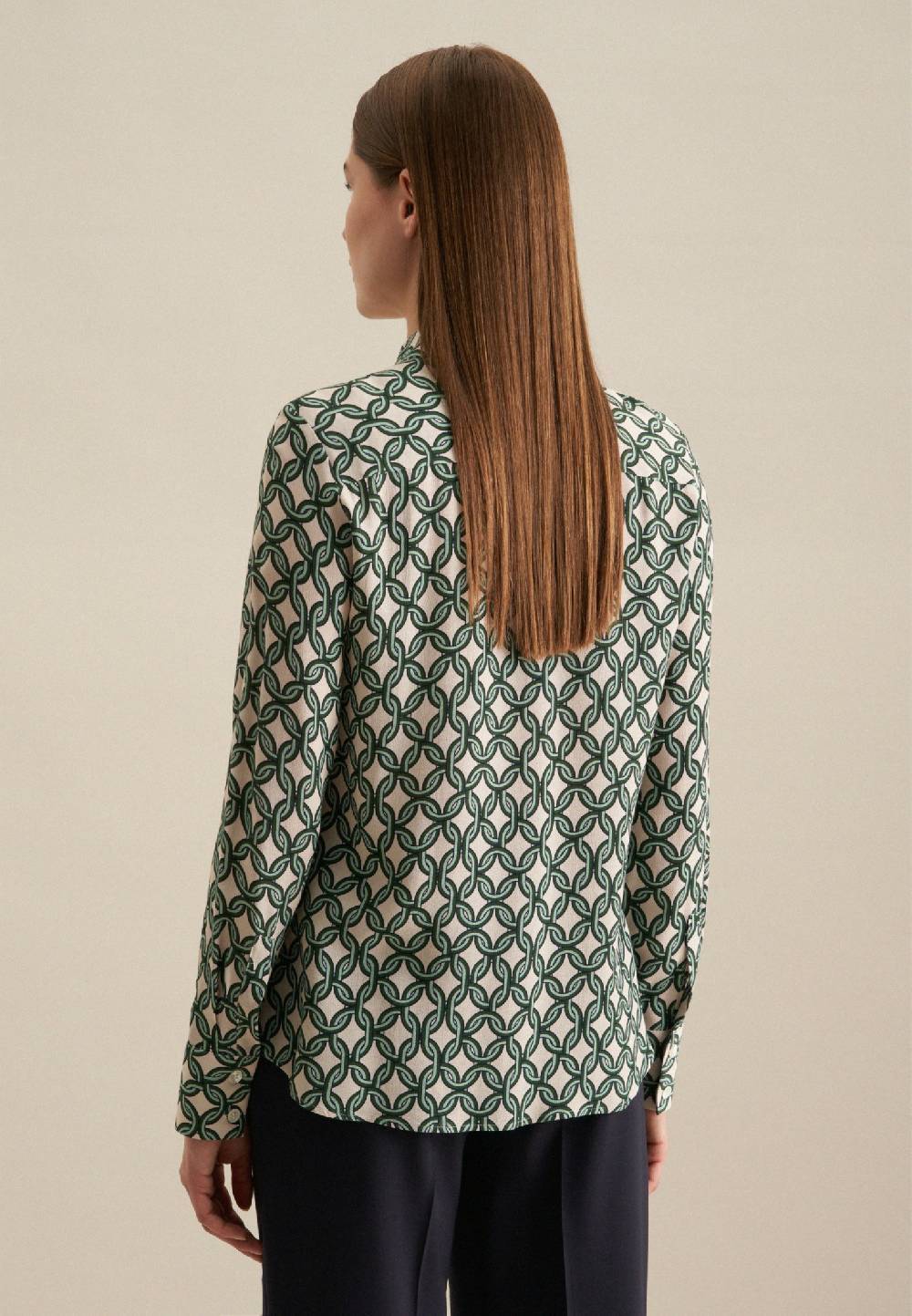 Studio Seidensticker Krepp Hemdbluse Bis zu 50% Rabatt