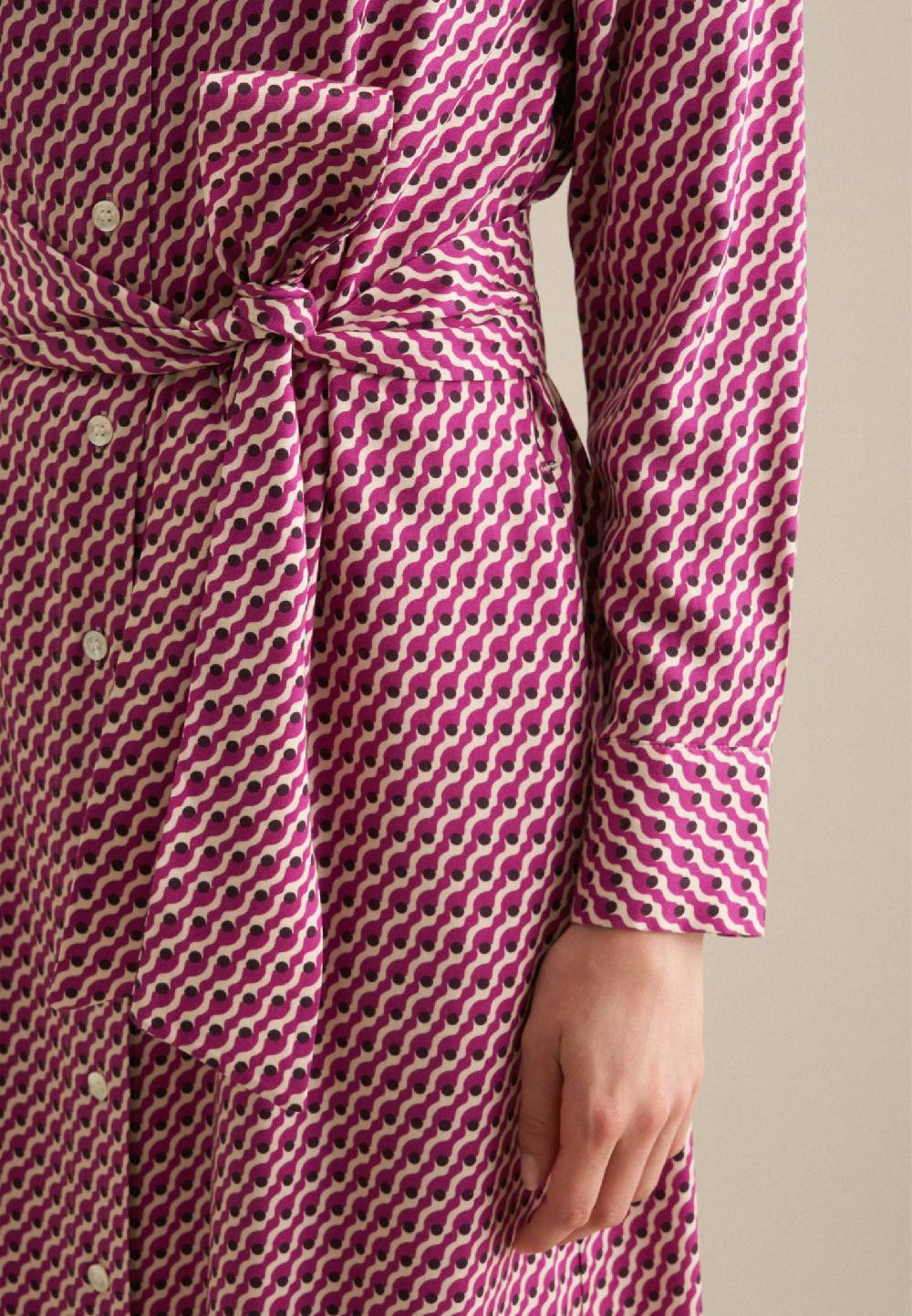 Studio Seidensticker Twill Midi Kleid Zeitlich begrenztes Angebot