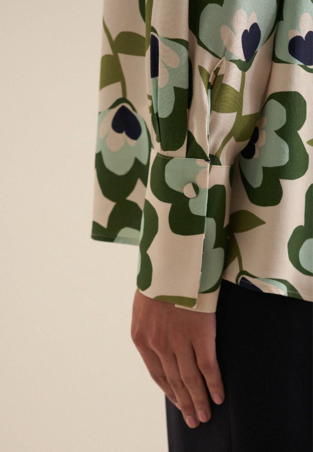 Studio Seidensticker Krepp Hemdbluse Blitzangebot