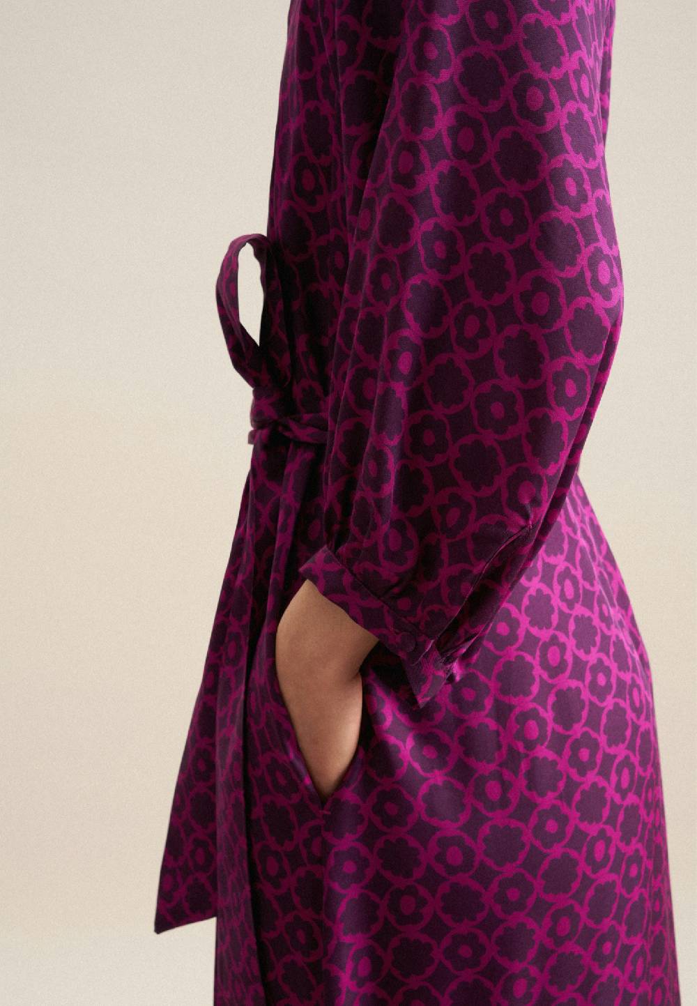 Studio Seidensticker Twill Midi Kleid Räumungsverkauf
