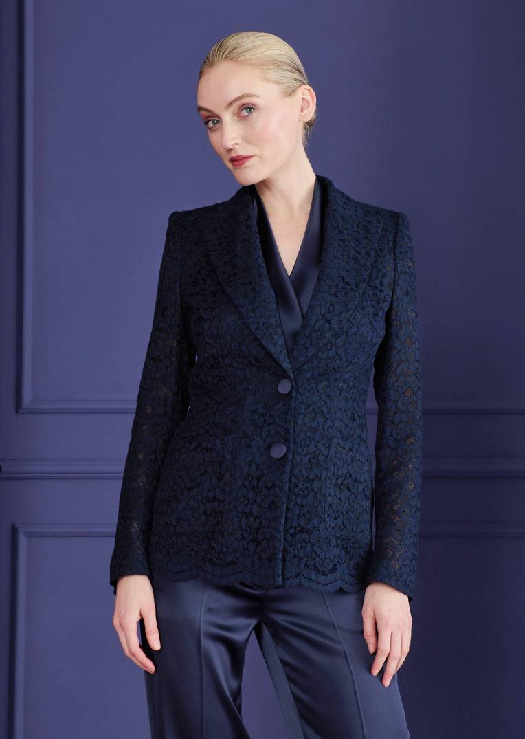 Talbot Runhof Jacke Mulberry1 Auslauf