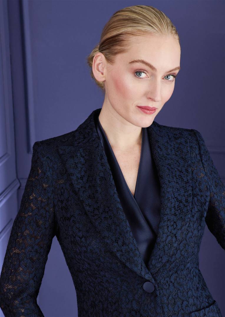 Talbot Runhof Jacke Mulberry1 Auslauf
