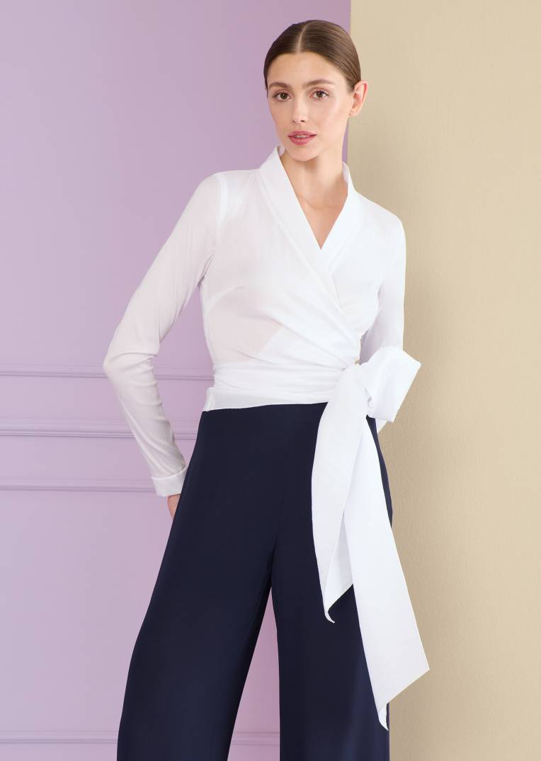 Talbot Runhof Wickelbluse Naxos1 Fabrikladen