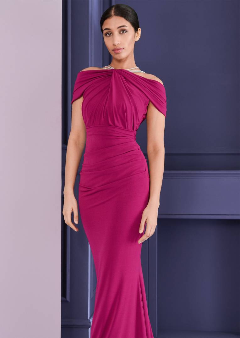 Talbot Runhof Abendkleid Morelle1 Kostenloser Versand