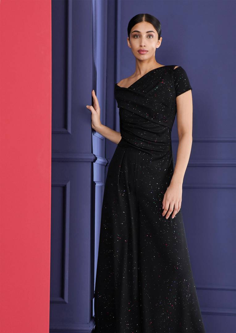 Talbot Runhof Jumpsuit Risk9 Flash Sale