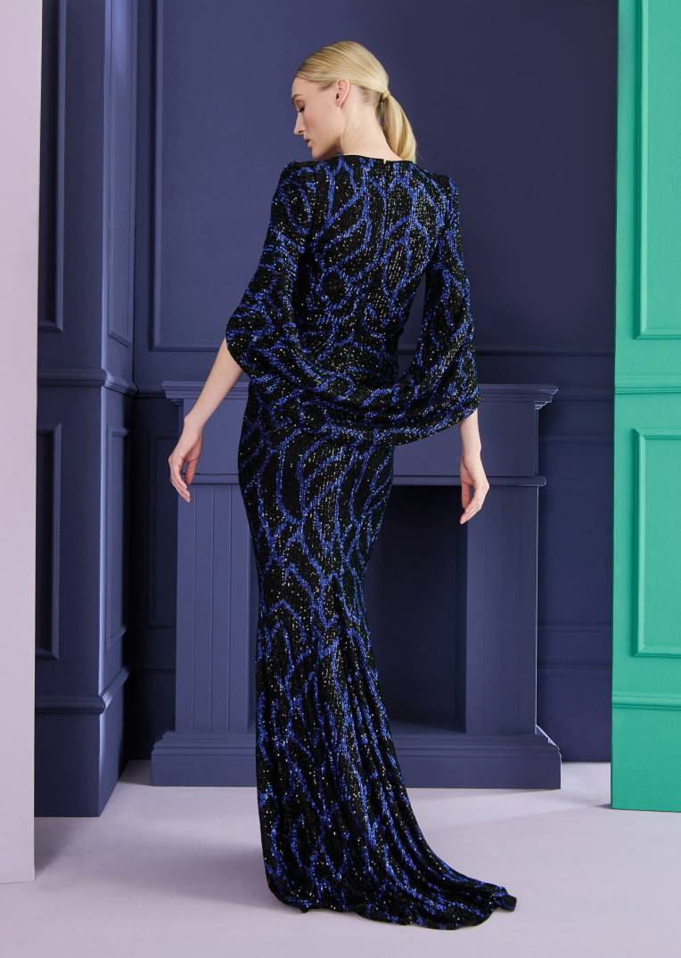 Talbot Runhof Abendkleid Rosin24 Kostenloser Versand international