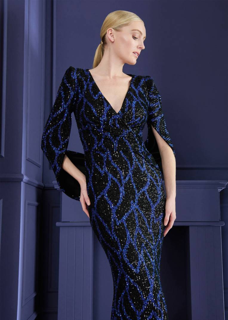 Talbot Runhof Abendkleid Rosin24 Kostenloser Versand international