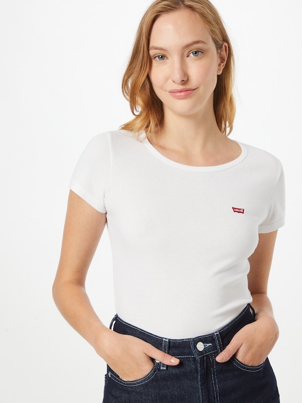 ﻿LEVI'S ® LEVI'S ® T-Shirt '2 Pack Crewneck Tee' in Graumeliert Weiß Kostenloser Versand
