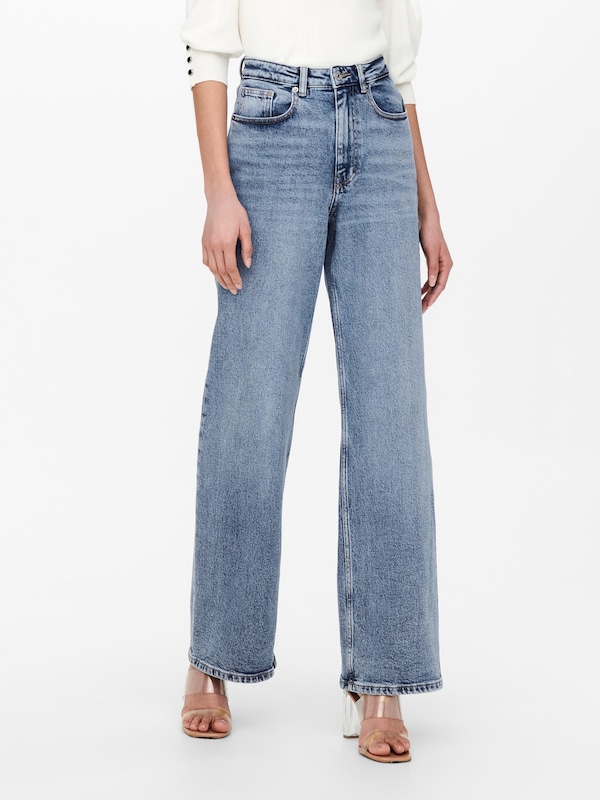 ONLY ONLY Wide Leg Jeans 'Juicy' in Blau Cyber Monday
