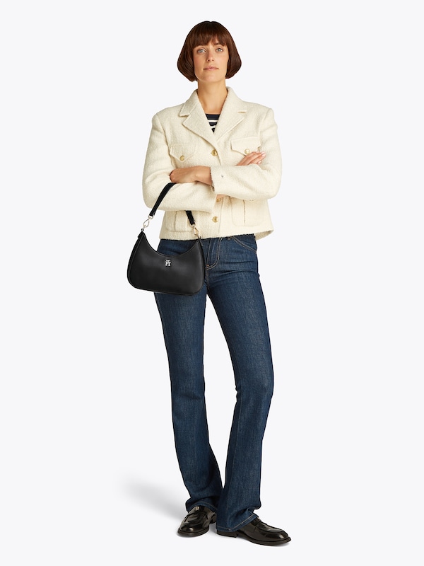 TOMMY HILFIGER TOMMY HILFIGER Schultertasche in Schwarz Große Rabatte