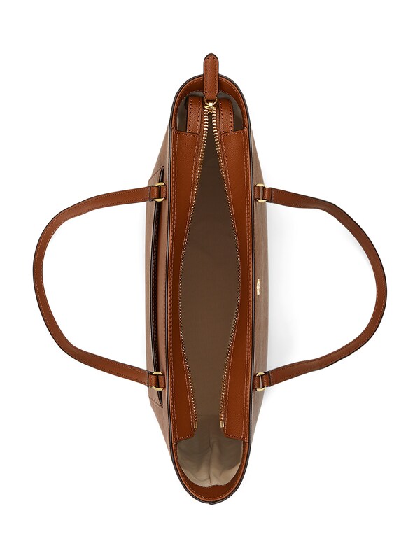 Lauren Ralph Lauren Lauren Ralph Lauren Shopper 'KARLY' in Braun Sonderangebot der Fabrik