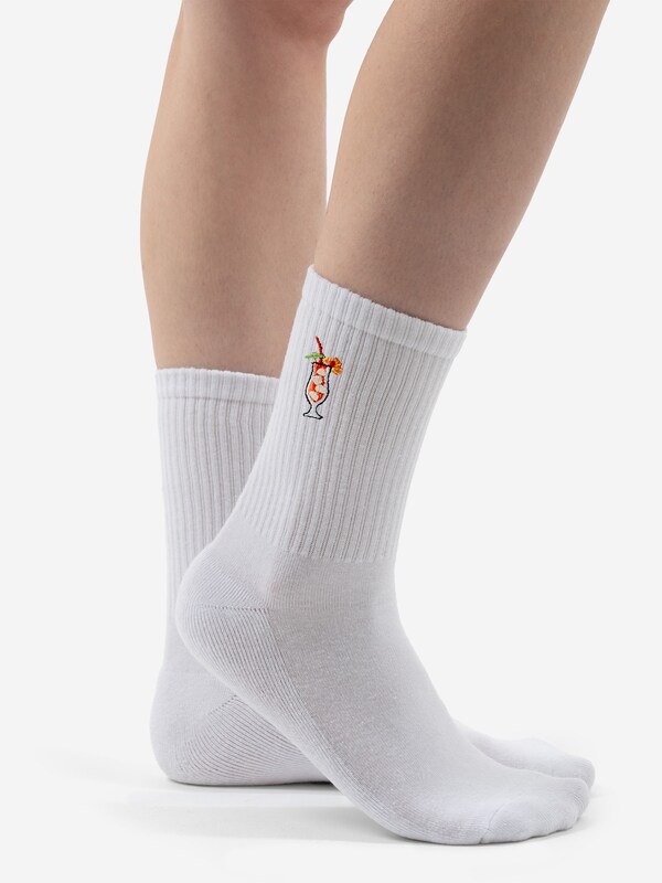Occulto Occulto Socken 'Robin' in Weiß Schlussverkauf
