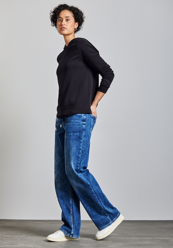 STREET ONE STREET ONE Sweatshirt in Navy Kauf eins, bekomm eins gratis