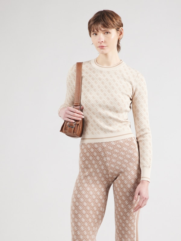 GUESS GUESS Pullover 'Lise' in Beige Creme Letzte 2 Tage