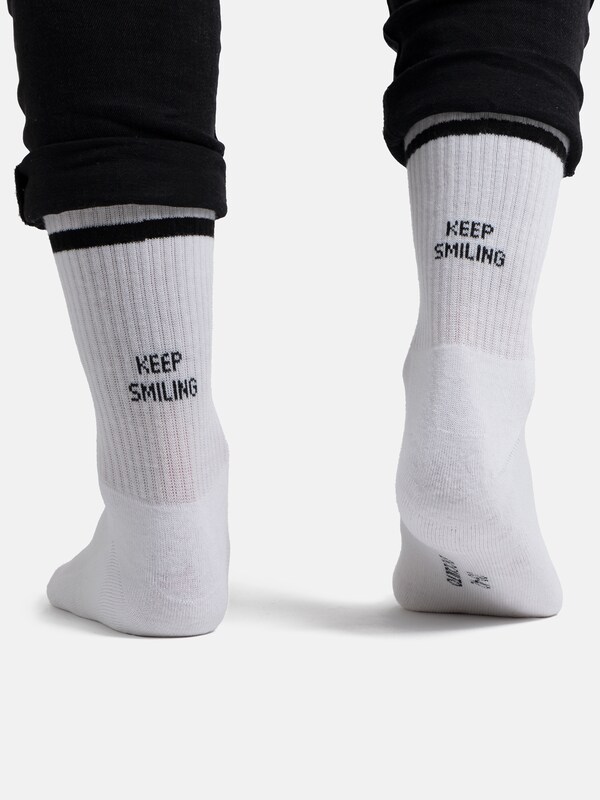 Occulto Occulto Socken 'Leo' in Weiß Vierteljährliche Förderung