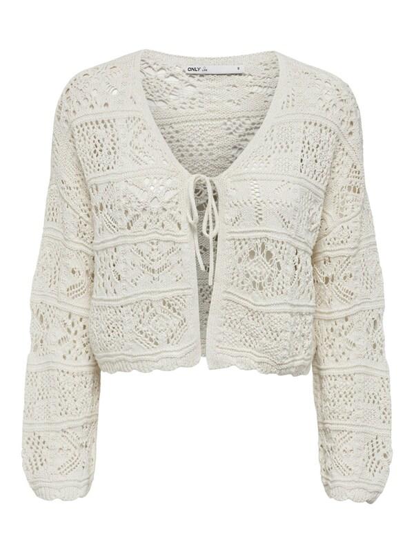 ONLY ONLY Strickjacke 'ONLBeach' in Offwhite Vatertagsangebot