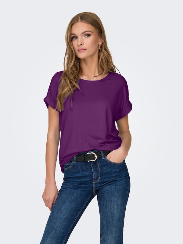 ONLY ONLY T-Shirt 'ONLMoster' in Dunkellila Top Angebot