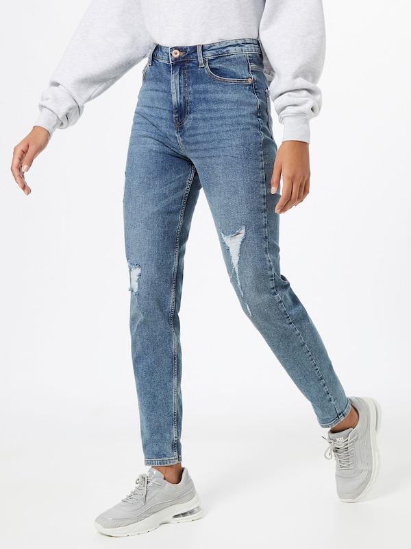 PIECES PIECES Slimfit Jeans 'Kesia' in Blue Denim Große Rabatte