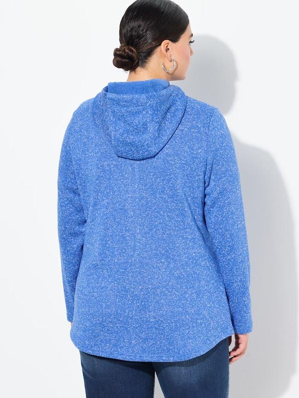Ulla Popken Ulla Popken Fleecejacke in Blau Tiefpreis