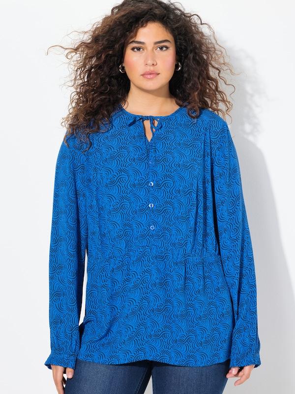 Ulla Popken Ulla Popken Bluse in Blau Marine Kostenlose Rückgabe