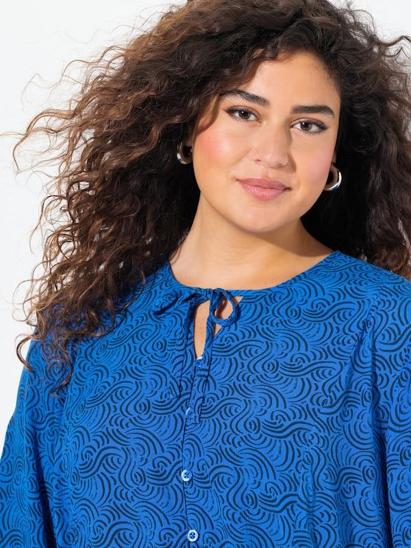 Ulla Popken Ulla Popken Bluse in Blau Marine Kostenlose Rückgabe