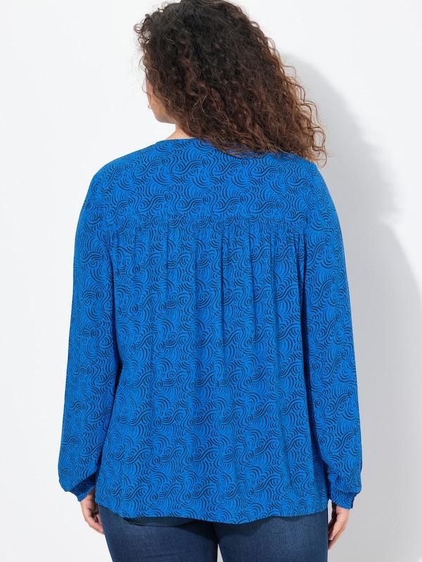 Ulla Popken Ulla Popken Bluse in Blau Marine Kostenlose Rückgabe