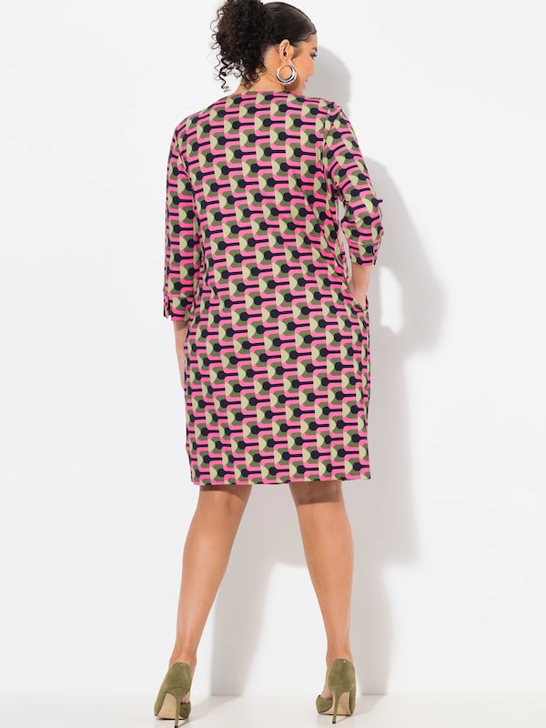 Ulla Popken Ulla Popken Kleid in Rosa Begrenzte Freigabe