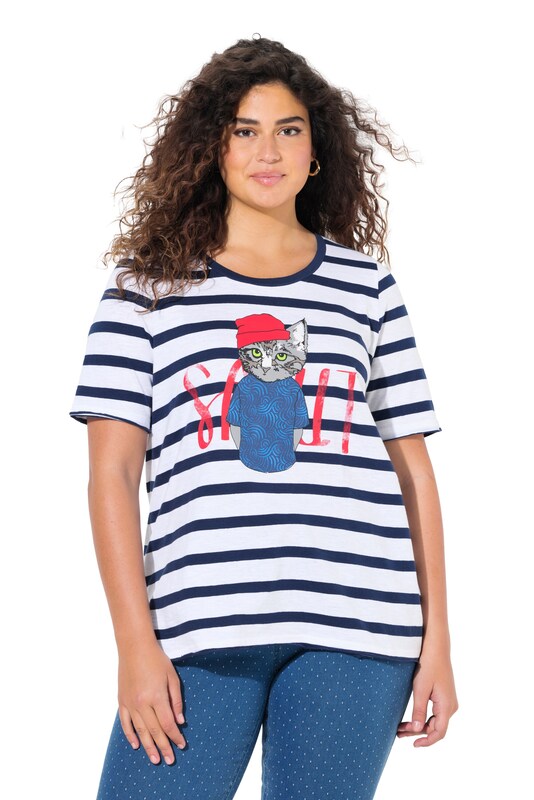 Ulla Popken Ulla Popken T-Shirt in Weiß Sonderangebot der Fabrik