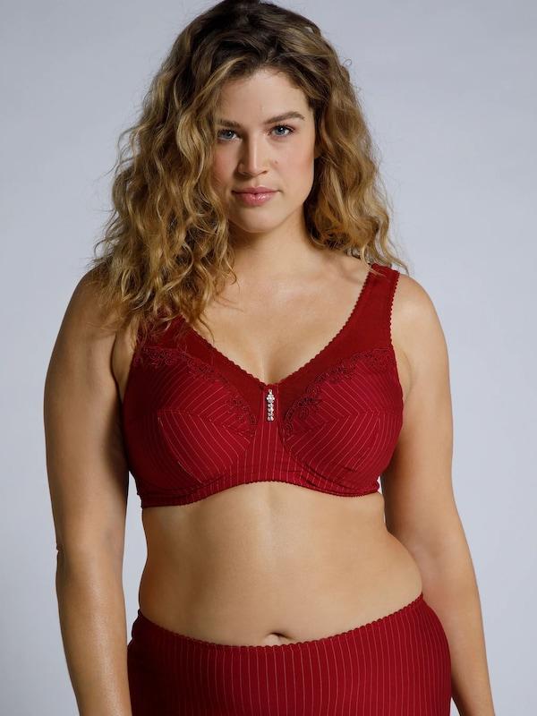 Ulla Popken Ulla Popken Minimizer BH 'Kelly' in Karminrot Discount Store für neue Produkte