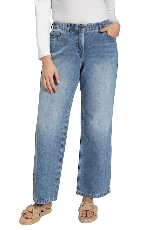 Ulla Popken Ulla Popken Wide Leg Jeans (GOTS) in Blue Denim Super Rabatt