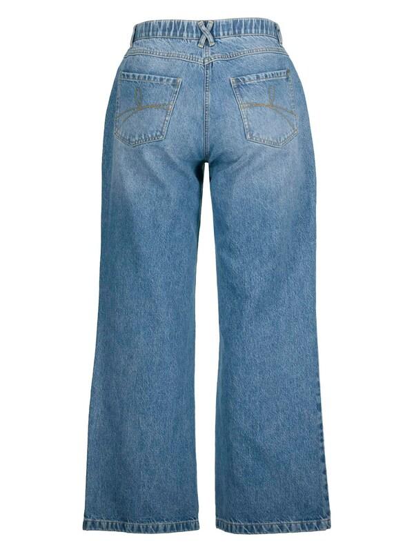 Ulla Popken Ulla Popken Wide Leg Jeans (GOTS) in Blue Denim Super Rabatt