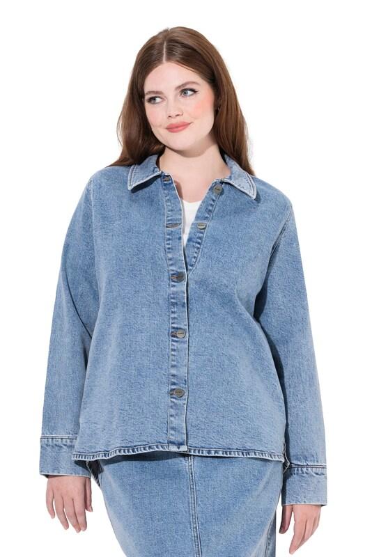 Ulla Popken Ulla Popken Jacke (GOTS) in Blue Denim Riesige Rabatte