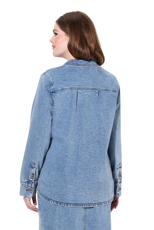 Ulla Popken Ulla Popken Jacke (GOTS) in Blue Denim Riesige Rabatte