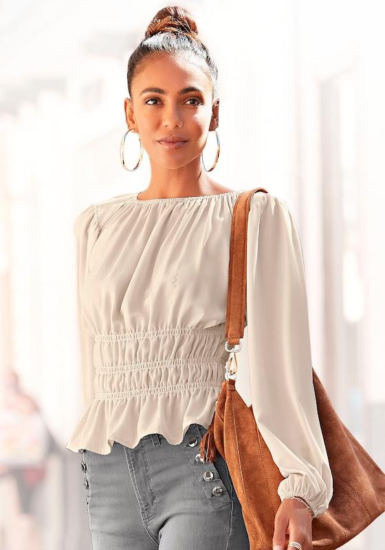 LASCANA LASCANA Bluse in Creme Kostenloser Versand