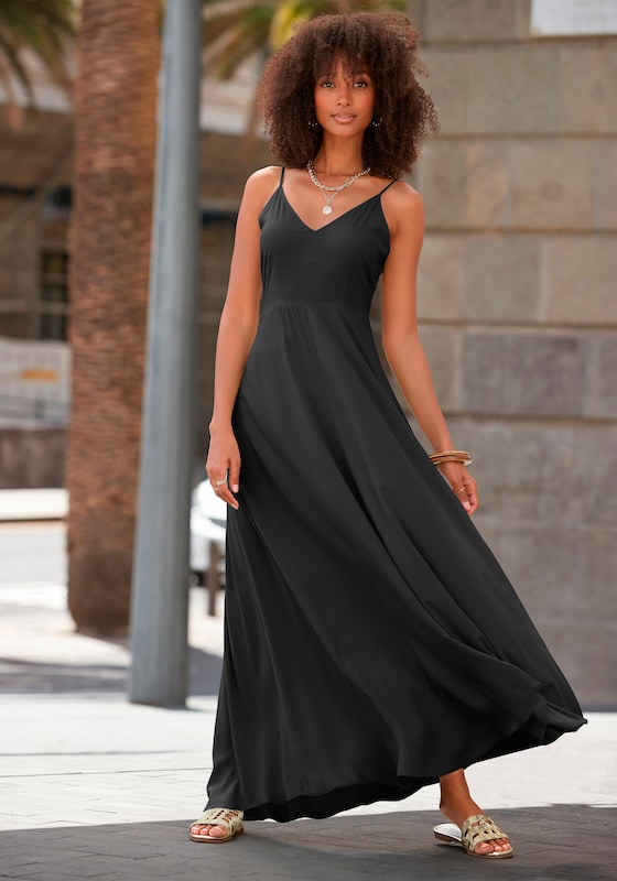 LASCANA LASCANA Kleid in Schwarz Preisnachlass