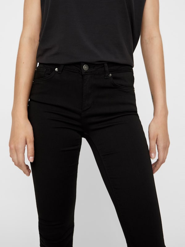 VERO MODA VERO MODA Skinny Jeans 'Lux' in Black Denim Osterangebot