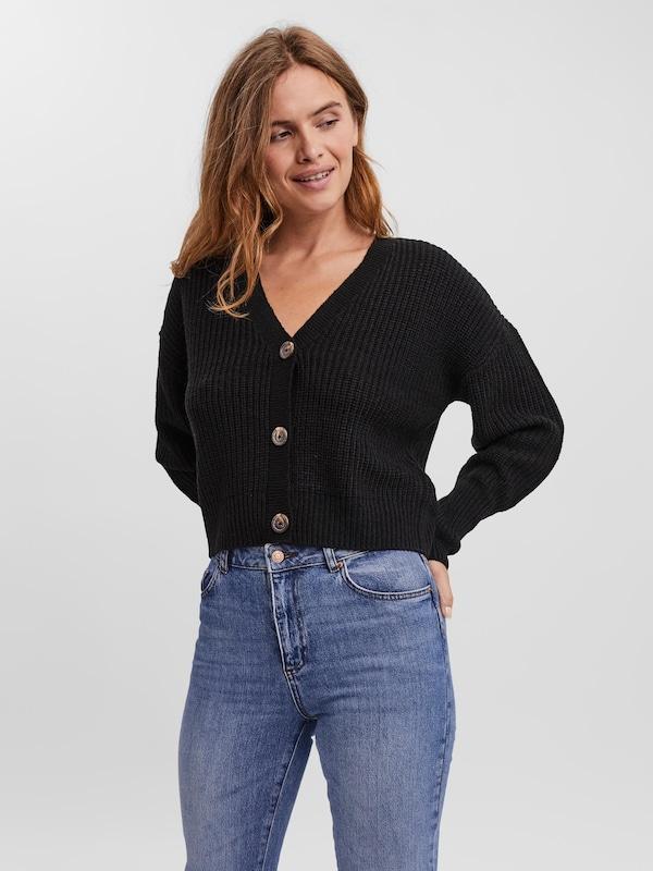 VERO MODA VERO MODA Strickjacke 'Lea' in Schwarz Muttertagsangebot