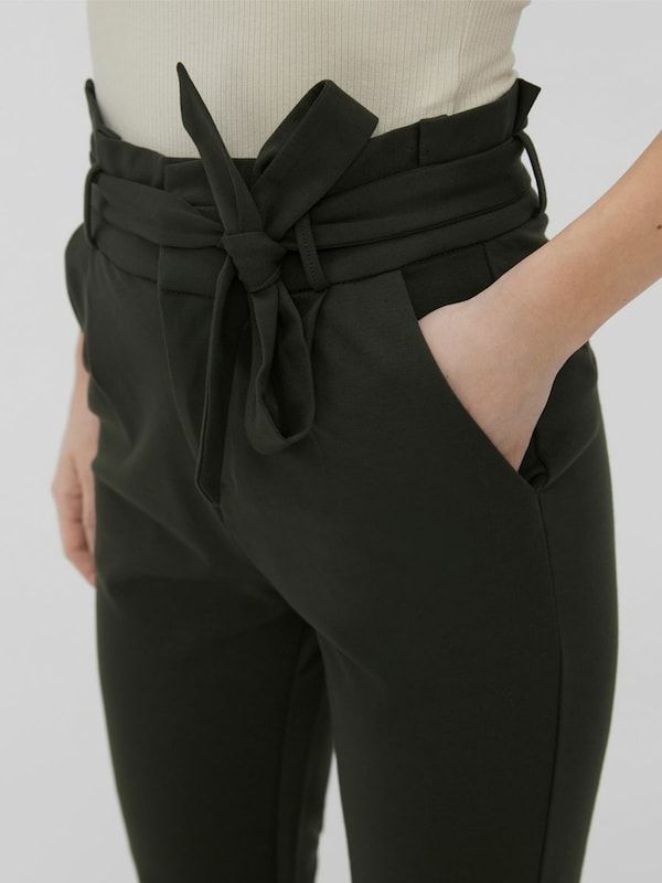 VERO MODA VERO MODA Slimfit Hose 'Eva' in Dunkelgrün Exklusive Angebote