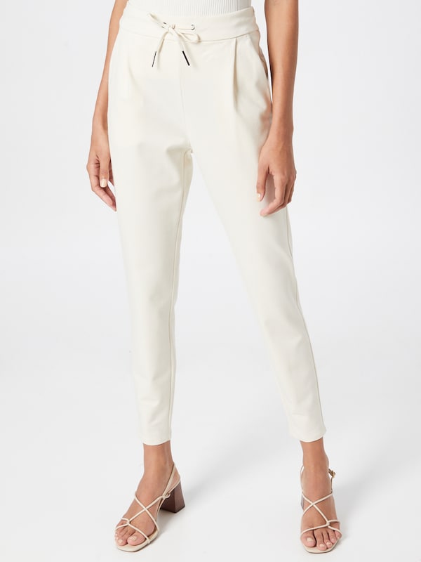 VERO MODA VERO MODA Tapered Hose 'Eva' in Wollweiß Blitzangebot