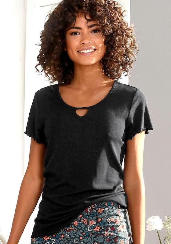 s.Oliver s.Oliver Schlafshirt in Schwarz Bis zu 60% Rabatt