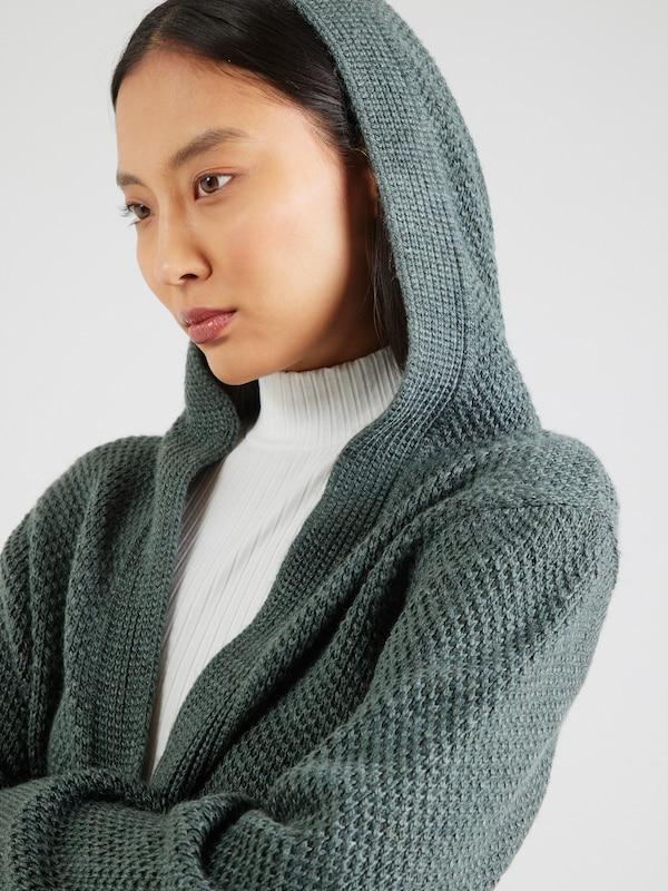 ABOUT YOU ABOUT YOU Strickjacke 'Elektra' in Grünmeliert Blitzverkäufe