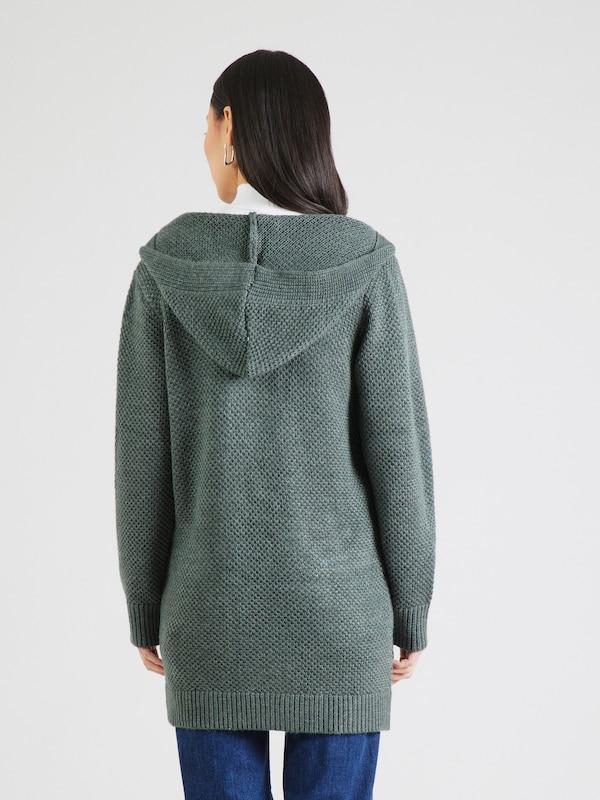 ABOUT YOU ABOUT YOU Strickjacke 'Elektra' in Grünmeliert Blitzverkäufe