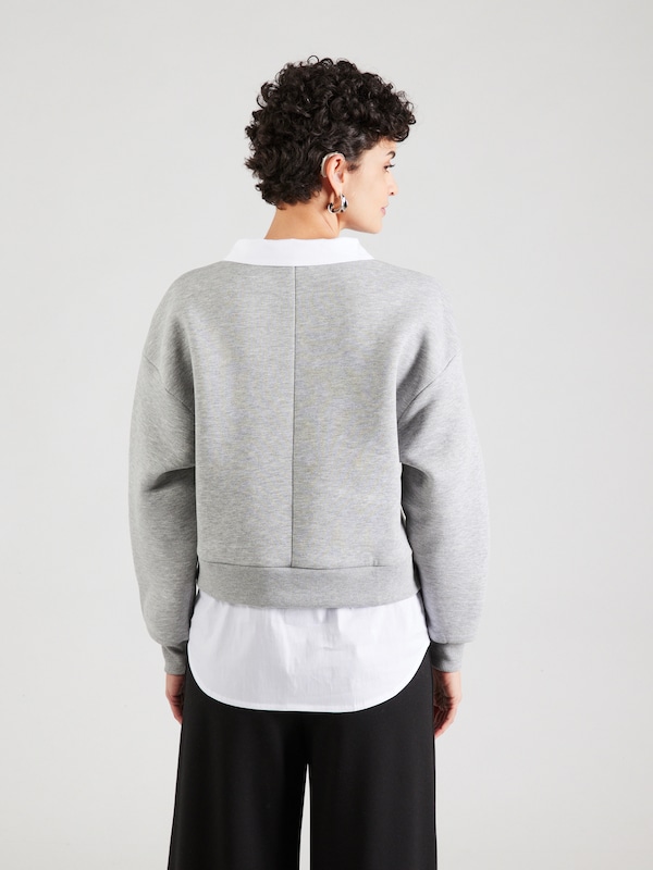 ABOUT YOU ABOUT YOU Sweatshirt 'Victoria' in Graumeliert Weiß Versandkostenfrei