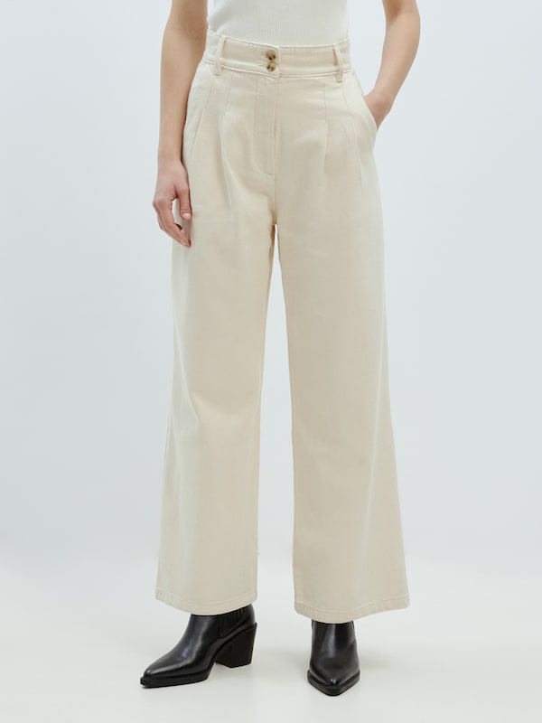 EDITED EDITED Wide Leg Jeans 'Ellis' (OCS) in Beige Muttertagsangebot