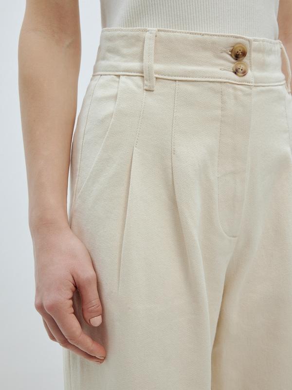 EDITED EDITED Wide Leg Jeans 'Ellis' (OCS) in Beige Muttertagsangebot