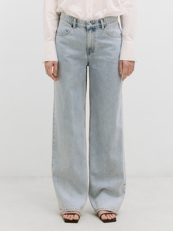 EDITED EDITED Wide Leg Hose 'Maleah' (OCS) in Blue Denim Heißer Verkauf