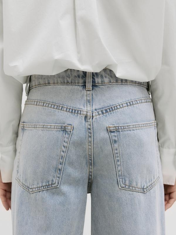 EDITED EDITED Wide Leg Hose 'Maleah' (OCS) in Blue Denim Heißer Verkauf