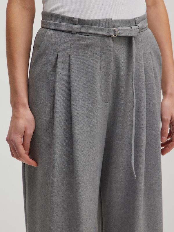 EDITED EDITED Wide Leg Hose 'Elna' in Grau Riesige Ersparnisse