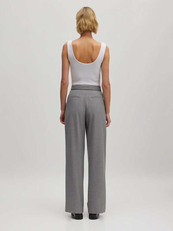 EDITED EDITED Wide Leg Hose 'Elna' in Grau Riesige Ersparnisse