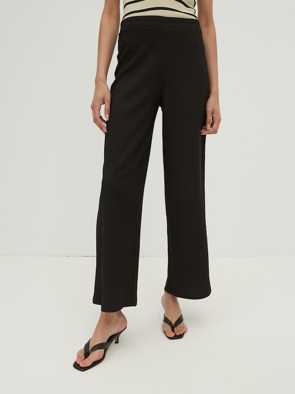 EDITED EDITED Wide Leg Hose 'Philine' in Schwarz Kostenlose Rückgabe
